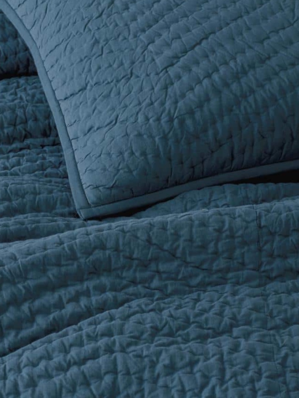 The Company Store Cotton Voile King Pillow Sham Pacific Blue NWT Retail $52